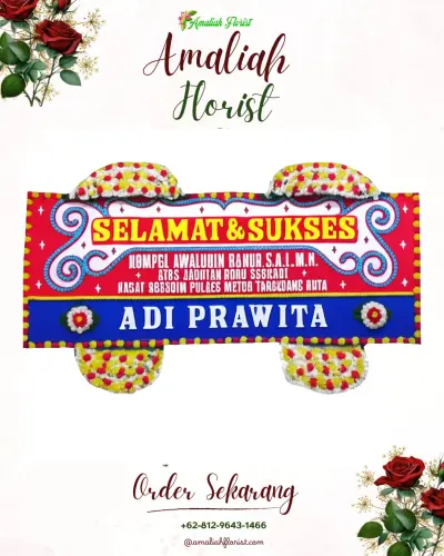 Karangan Bunga Ucapan Selamat di Bukur